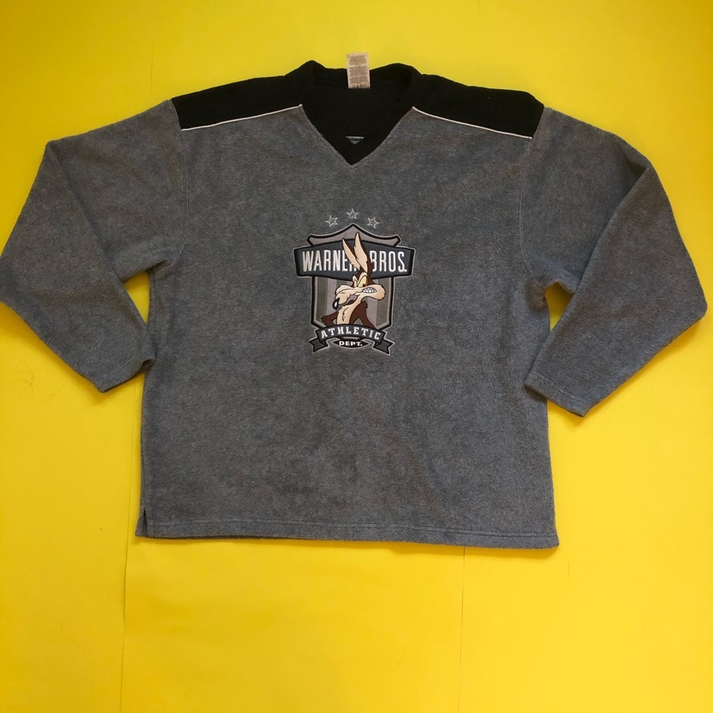 2000 Warner Bros Roadrunner Fleece Sweater🔥